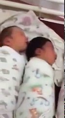 whatsapp funny videos Two Baby Child Love Each Other