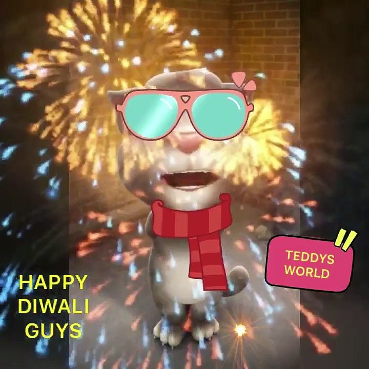 Happy Diwali Tom cat and Angela very funny Punjabi Hindi video Diwali special