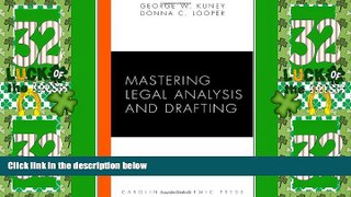 Big Deals  Mastering Legal Analysis and Drafting (Carolina Academic Press Mastering)  Best Seller