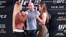 UFC 197 Holly Holm vs. Miesha Tate Staredown