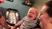 Baby became Jealous while parents kissing each other