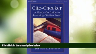 Big Deals  Cite Checker: A Hands-On Guide to Learning Citation Form  Full Read Best Seller