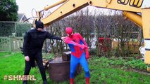 SPIDERMAN vs BATMAN - TREASURE! - Spider-man Fun Superhero Movie! In Real Life - SHMIRL