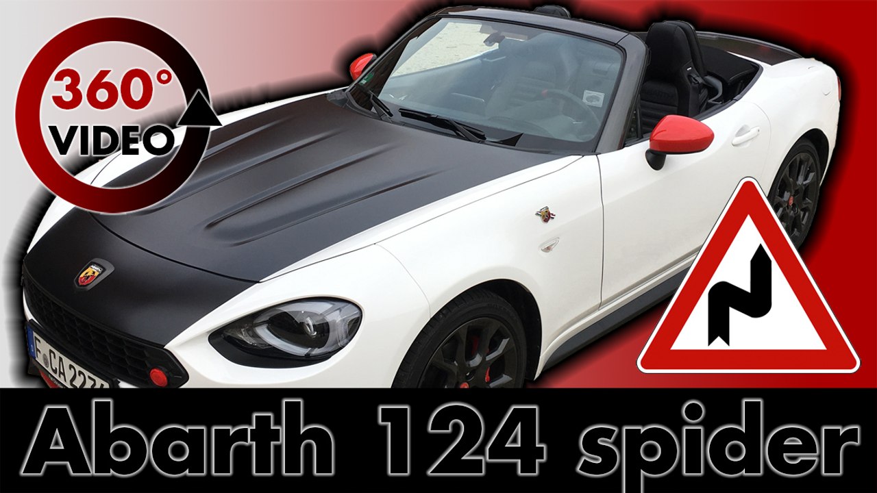360 drive abarth 124 spider - from grosser feldberg to frankfurt | test vr driving