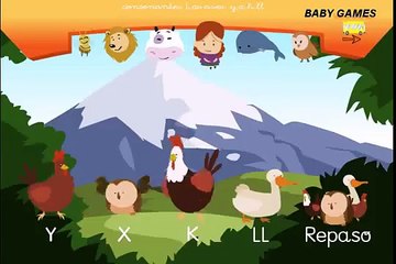 El Abecedario en español para niños - Aprende la letra LL- El abecedario en Español - Baby Games