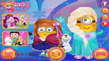 Minions Frozen Design - Minions In Disney Princess Frozen Elsa & Anna Costumes Dress Up Game HD