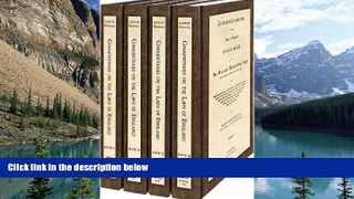 Books to Read  Commentaries on the Laws of England in Four Books, With Notes Selected from the