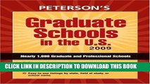Ebook Graduate Schools in the U.S. 2009 (Peterson s Graduate Schools in the U.S) Free Read