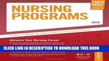 Ebook Nursing Programs - 2010: Advance Your Nursing Career (Peterson s Nursing Programs) Free