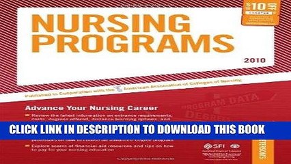 Ebook Nursing Programs - 2010: Advance Your Nursing Career (Peterson s Nursing Programs) Free