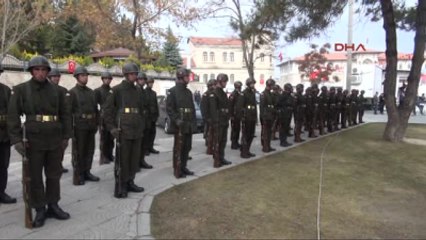 Sivas'ta Atatürk Anıtı'na Çelenk Sunuldu