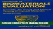 Ebook Handbook Of Biomaterials Evaluation: Scientific, Technical And Clinical Testing Of Implant