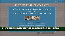 Ebook Graduate Programs in the Biological Sciences 2008 (Peterson s Graduate Programs in the