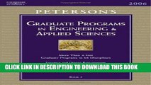 Ebook Grad Guides BK5: Engineer/Appld Scis 2006 (Peterson s Graduate and Professional Programs in