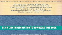 Best Seller Peterson s Graduate   Professional Programs 2002, Volume 4: Graduate Programs in the