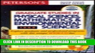 Best Seller Peterson s U-Wire Graduate Studies in Physical Sciences, Mathematics   Environmental