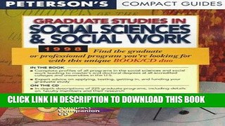 Best Seller Peterson s Compact Guides: Graduate Studies in Social Sciences   Social Work 1998 Free