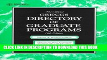 Best Seller The Official Gre Cgs Directory of Graduate Programs (Directory of Graduate Programs