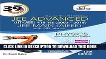 Ebook 39 Years IIT-JEE Advanced + 15 yrs JEE Main Topic-wise Solved Paper Physics 12th Edition
