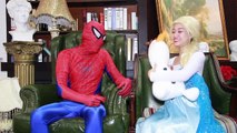 Spiderman & Maleficent’s Wedding Frozen Elsa, Pink Spidergirl, Joker, Hulk, Iron Man! Superhero Fun
