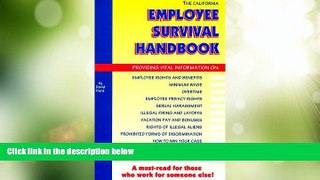 Big Deals  The California Employee Survival Handbook  Best Seller Books Best Seller