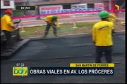 SMP: obras viales en avenida Próceres