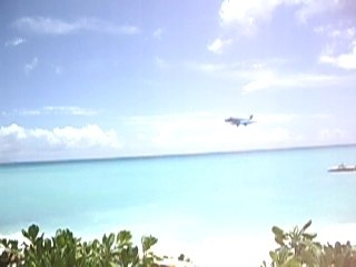 atterissage avion saint martin