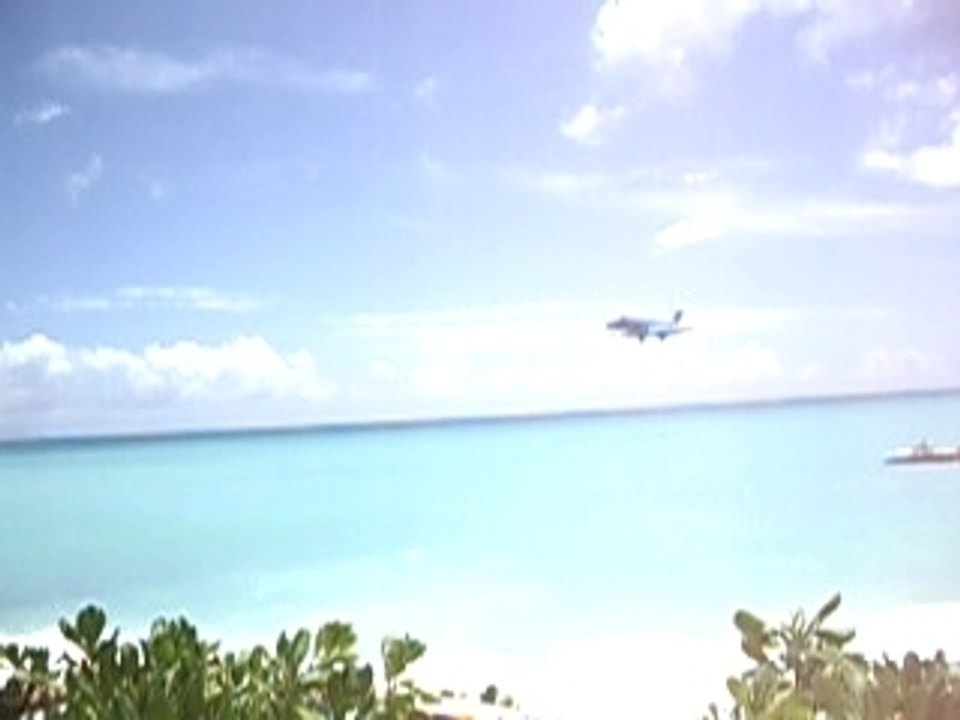 atterissage avion saint martin