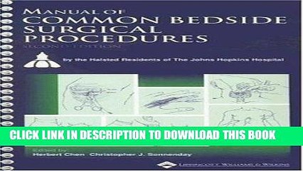 [FREE] EBOOK Manual of Common Bedside Surgical Procedures ONLINE COLLECTION