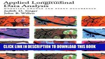 [READ] EBOOK Applied Longitudinal Data Analysis: Modeling Change and Event Occurrence BEST