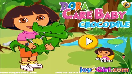 Dora Care Baby Crocodile - Dora Games for Baby and Girls - Online Game for Children