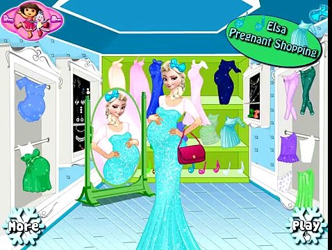 Pregnant Princess Elsa - Anna Shopping Baby Games HD 2016 Disney Frozen