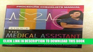 [READ] EBOOK Procedure Checklists Manual for Kinn s The Medical Assistant: An Applied Science