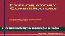 Ebook Exploratory and Confirmatory Factor Analysis: Understanding Concepts and Applications Free