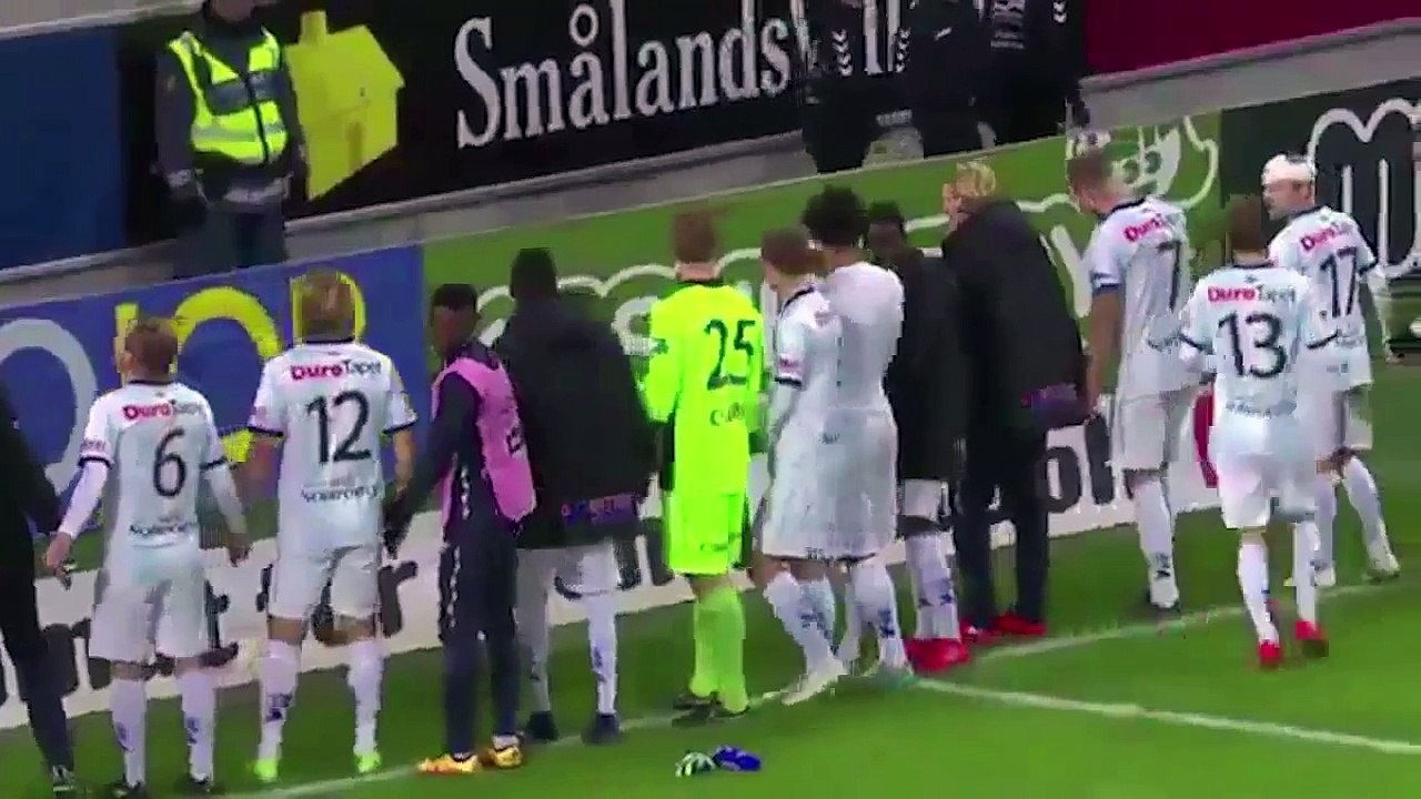 Ils fêtent leur victoire avec le seul supporter venu les voir