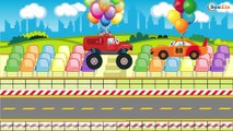 Polis arabası ve İtfaiye kamyonu | Animasyon video | Akıllı arabalar | Eğitici Çizgi Film