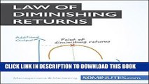 Best Seller Law of Diminishing Returns: The key to understanding the fundamentals of productivity