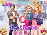 Frozen Disney Princess Elsa and Barbie Blind Date - Games for children