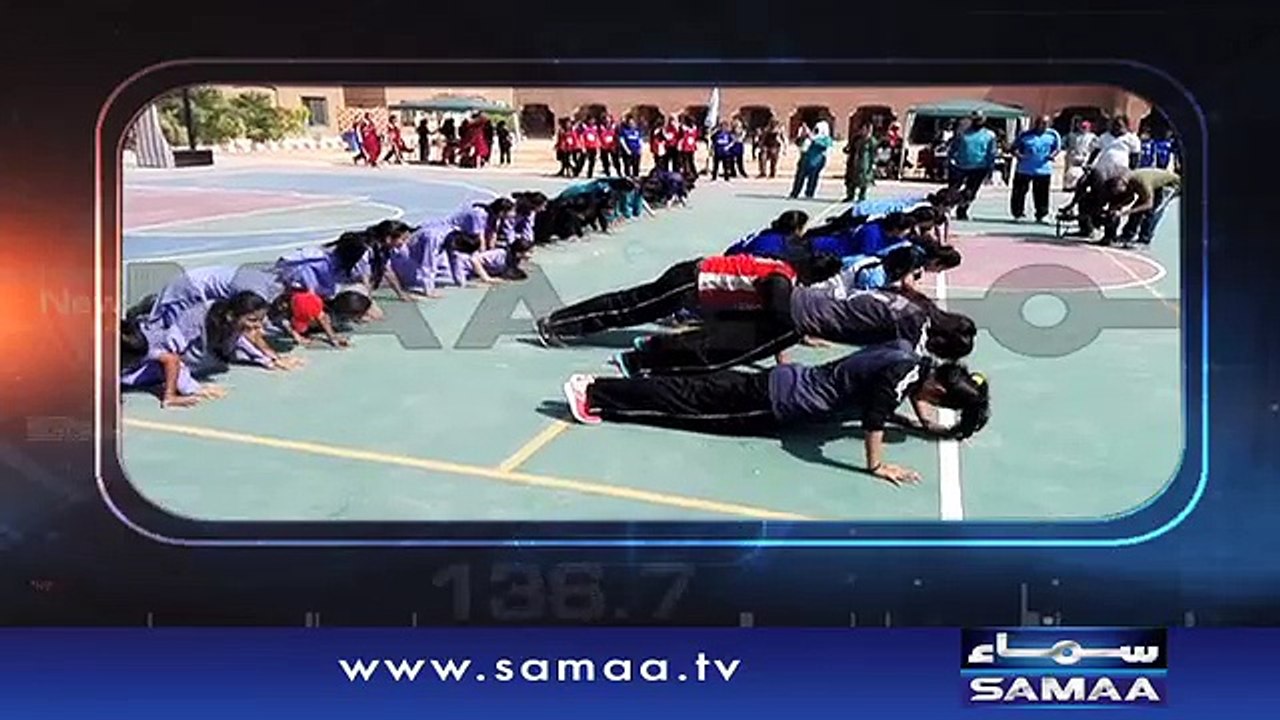 کالج طالبات نے پش اپش لگاکرکرکٹرزکونیاپیغام دیدیا