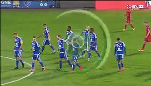 Kevin Hoggas Goal Bourg Peronnas 1-0 GFC Ajaccio 28.10.2016 HD