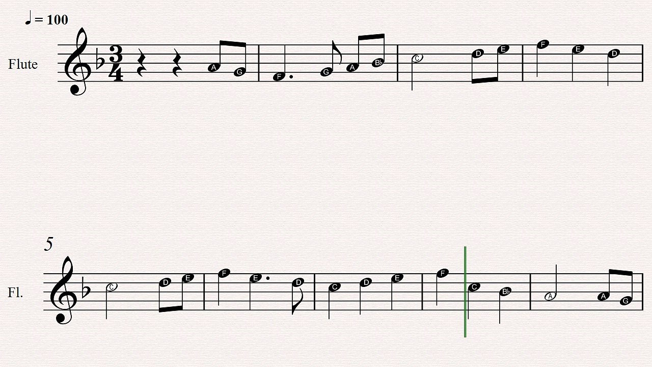 Flute Christmas Sheet Music: The First Noel