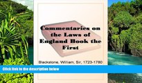 READ FULL  Commentaries on the Laws of England Book the First  READ Ebook Full Ebook