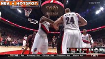 DeAndre Jordan SHOVES Mason Plumlee | Clippers vs Blazers | October 27, 2016 | 2016/2017 NBA Season