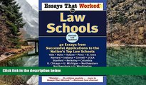 Deals in Books  Essays That Worked for Law Schools: 40 Essays from Successful Applications to the