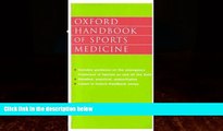 READ book  Oxford Handbook of Sports Medicine (Oxford Medical Publications)  FREE BOOOK ONLINE