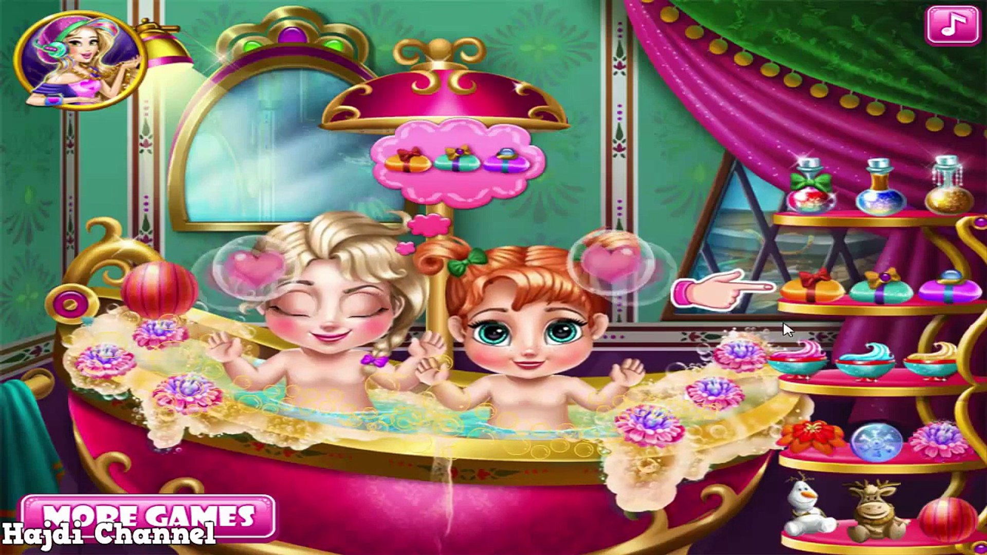 Frozen Game - Frozen Baby Bath Games - Baby Video Games