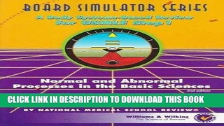 Best Seller Board Simulator Series: Normal   Abnormal Processes in the Basic Sciences by