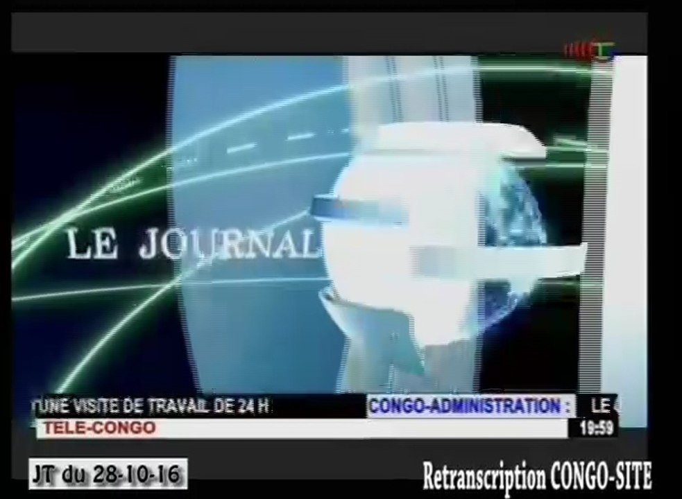 Journal de 20h TVCongo du vendredi 28 octobre 2016 -By Congo-Site