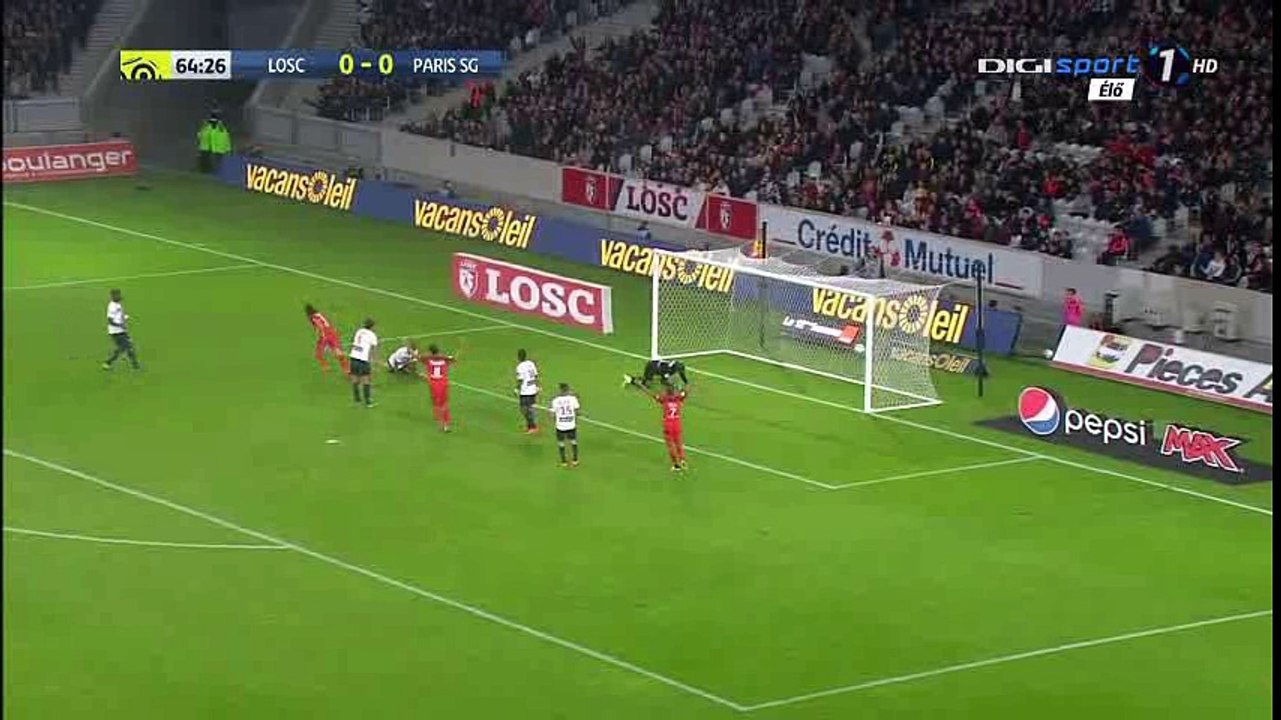 Edinson Cavani Goal HD - Lille 0-1 PSG - 28-10-2016