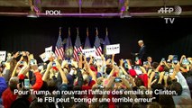 Clinton: le FBI peut corriger une 